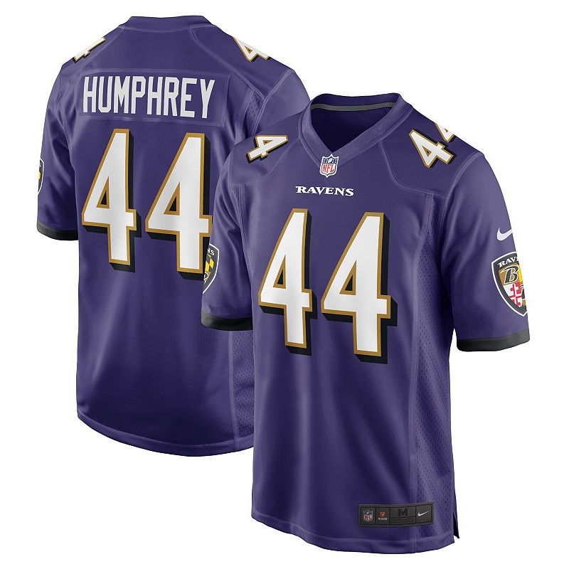 Mens Nike Marlon Humphrey Purple Baltimore Ravens Game Team Jersey, Size: 