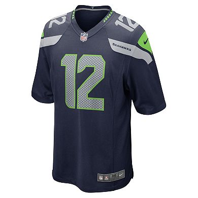 Men's Nike 12th Fan College Navy Seattle Seahawks Game Team Jersey