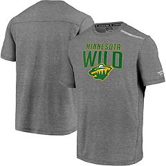 Men's Starter Red/Green Minnesota Wild Cross Check Jersey V-Neck Long Sleeve T-Shirt Size: Medium