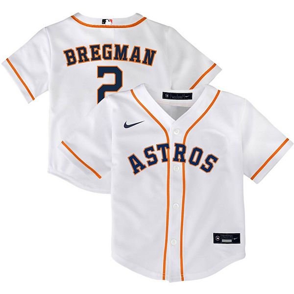 Houston Astros Nike Official Replica Home Jersey - Youth with