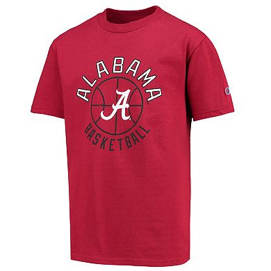 Youth Champion Crimson Alabama Crimson Tide Basketball T-Shirt
