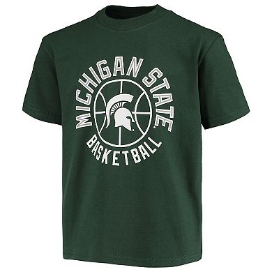 Youth Champion Green Michigan State Spartans Basketball T-Shirt