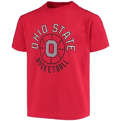 Youth Champion Scarlet Ohio State Buckeyes Basketball T-Shirt