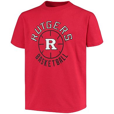 Youth Champion Scarlet Rutgers Scarlet Knights Basketball T-Shirt