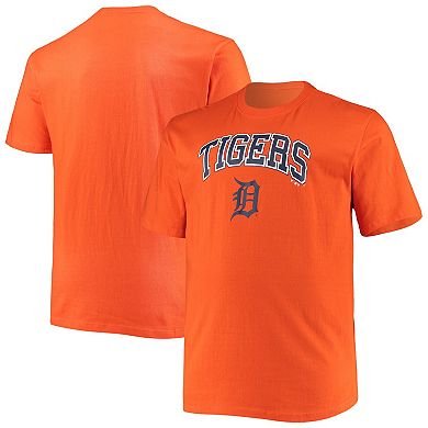 Men's Fanatics Branded Orange Detroit Tigers Big & Tall Secondary T-Shirt