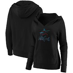 Outerstuff Youth Black Miami Marlins Team Primary Logo Pullover Hoodie