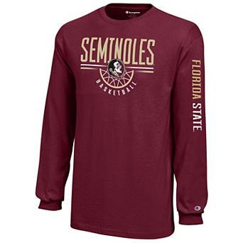 Youth Champion Garnet Florida State Seminoles Basketball Long Sleeve T-Shirt