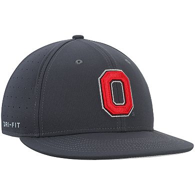 Men's Nike Anthracite Ohio State Buckeyes True Performance Fitted Hat