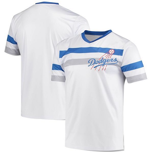 Men's White/Royal Los Angeles Dodgers Pinstripe Jersey