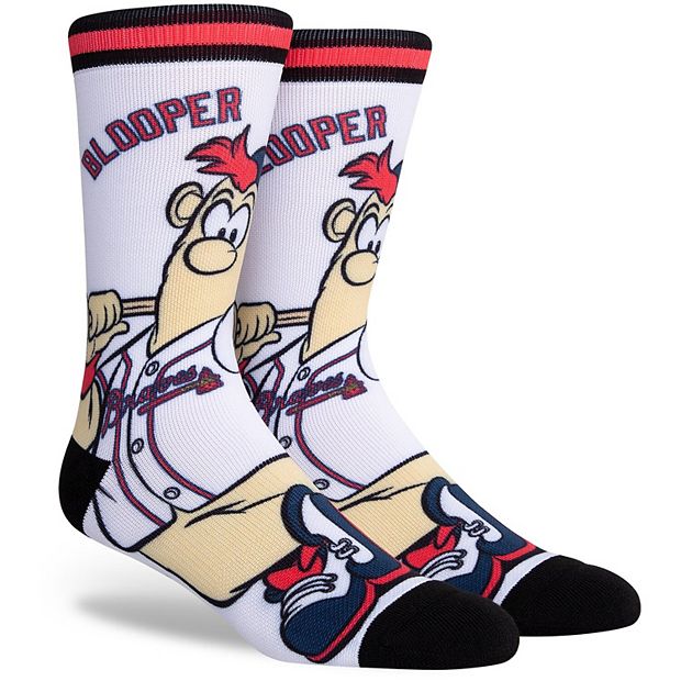Men's Atlanta Braves Orbit Wrap Mascot Crew Socks