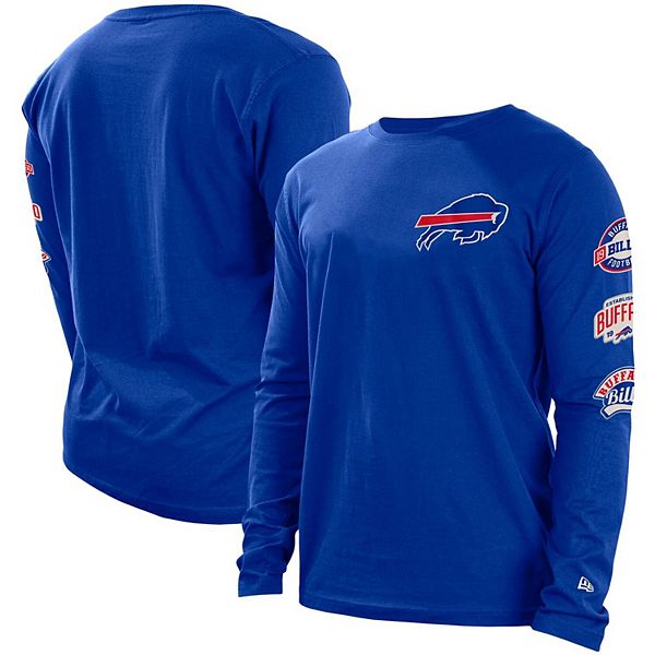 Men's New Era Royal Buffalo Bills Hype 2-Hit Long Sleeve T-Shirt