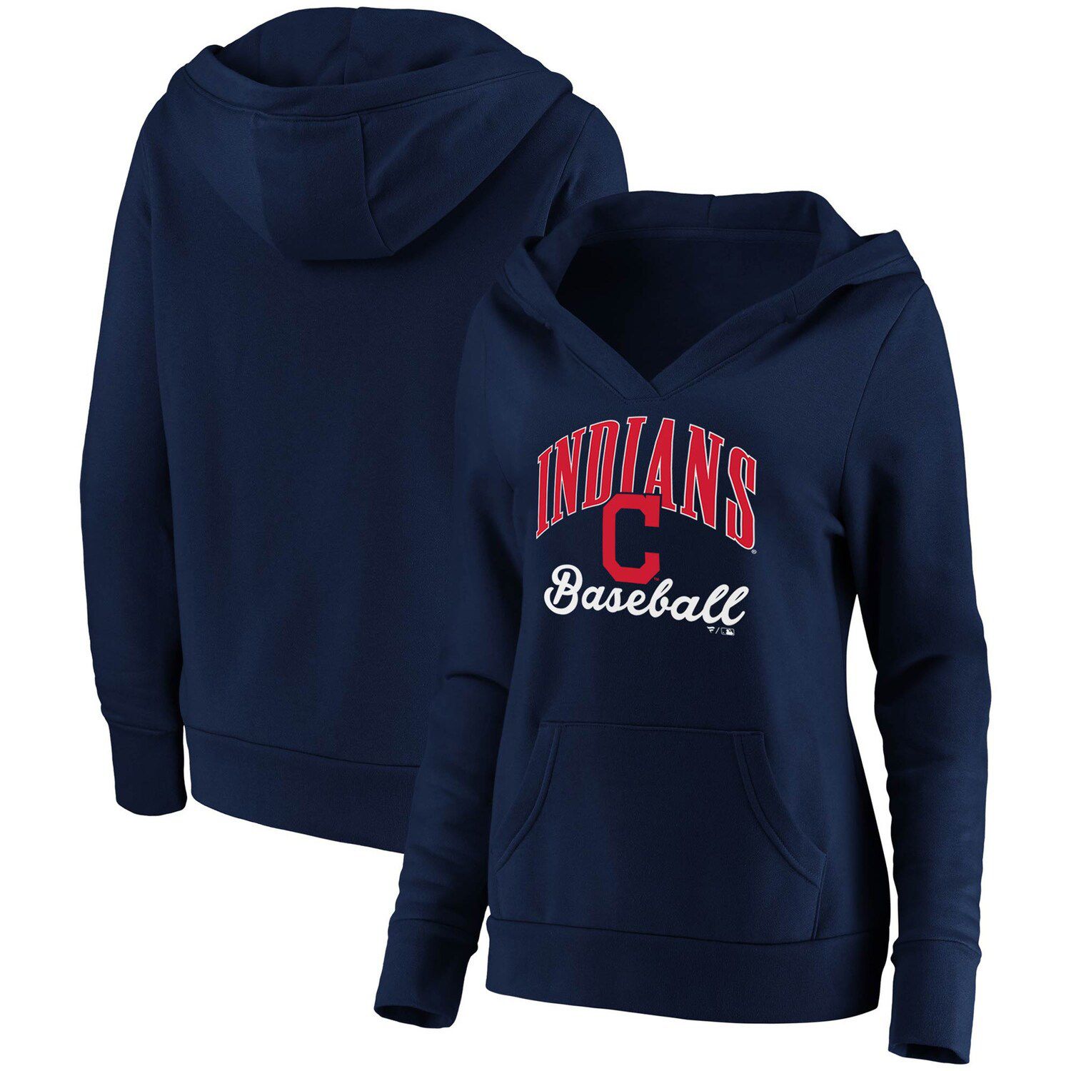 Men's Fanatics Branded Navy Cleveland Indians Gametime Arch Pullover Sweatshirt