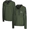 Women's Colosseum Olive Iowa Hawkeyes OHT Military Appreciation Thermal Henley V-Neck Pullover Hoodie
