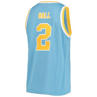 Men s Original Retro Brand Lonzo Ball Blue UCLA Bruins Alumni Basketball Jersey