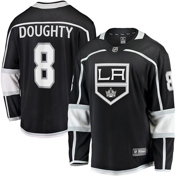 Fanatics Branded NHL Men's Los Angeles Kings Drew Doughty #8 Black Player T-Shirt, Small