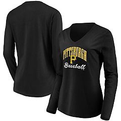 Pittsburgh Pirate Shirt Women Large White Black Crew Team Baseball Jersey  Ladies