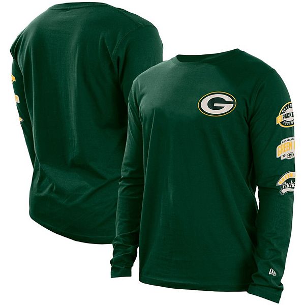 47 Men's Green Bay Packers Cover 2 Grey Long Sleeve T Shirt - Limotees