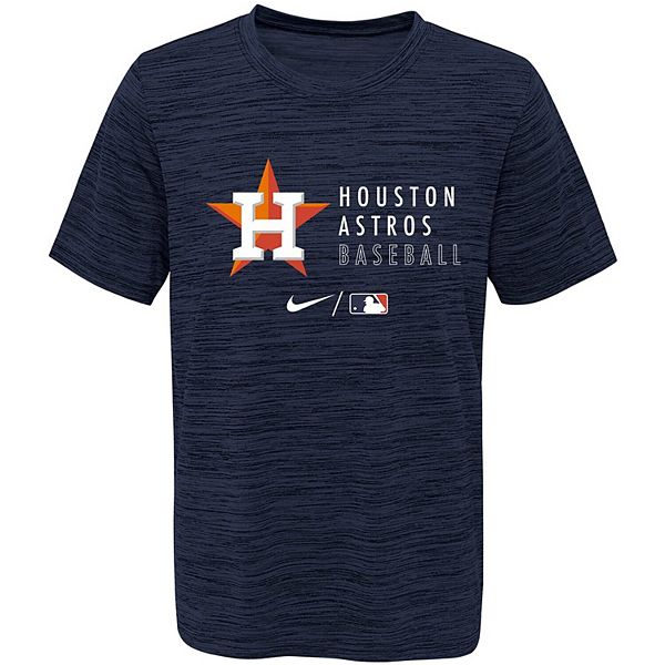 Nike Men's Navy Houston Astros Authentic Collection Logo Performance Long  Sleeve T-shirt