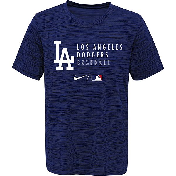 Los Angeles Dodgers Nike Logo Velocity Performance T-Shirt - Royal