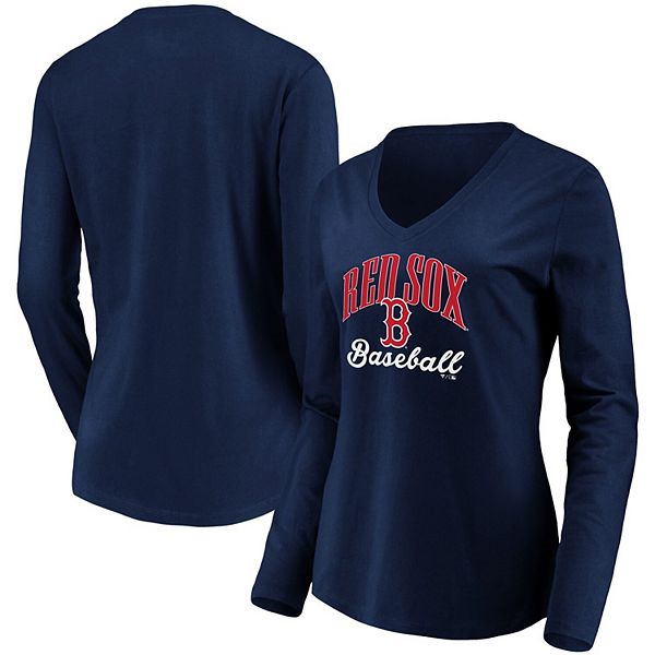 Women's Boston Red Sox Fanatics Branded Navy State Script T-Shirt