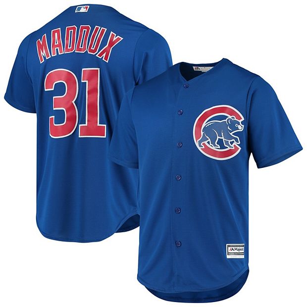 Men's Majestic Greg Maddux Royal Chicago Cubs Alternate Official Player  Jersey
