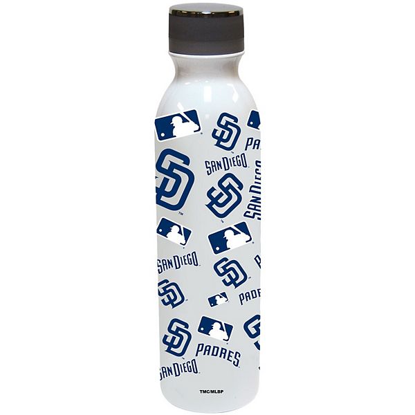 San Diego Padres 22oz. Powder-Coated Full Wrap Water Bottle