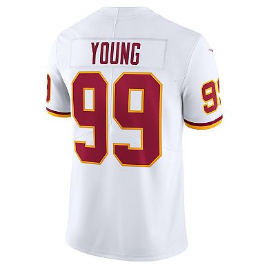 Men's Nike Chase Young White Washington Football Team Vapor Limited Jersey