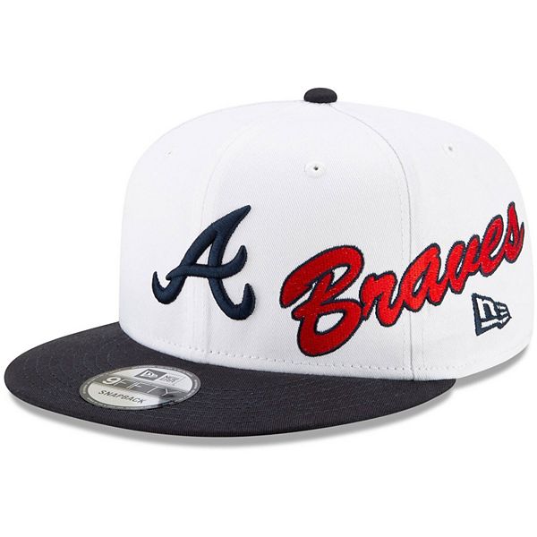 Men's Atlanta Braves New Era Royal/White Retro Trucker 9FORTY Snapback Hat