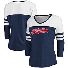 Women's Houston Astros New Era Navy Slub Jersey Cold Shoulder T-Shirt