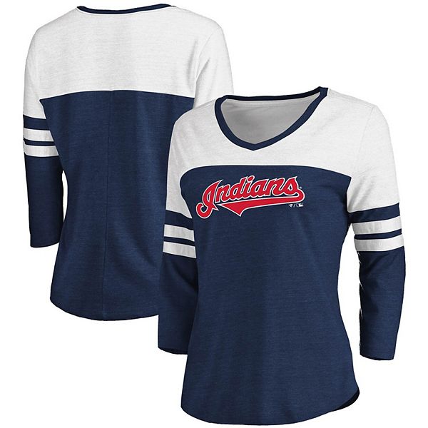 ATLANTA BRAVES 3/4-SLEEVE TEE-SHIRT WITH INDIAN HEAD LOGO (UNISEX ADULT  MEDIUM)