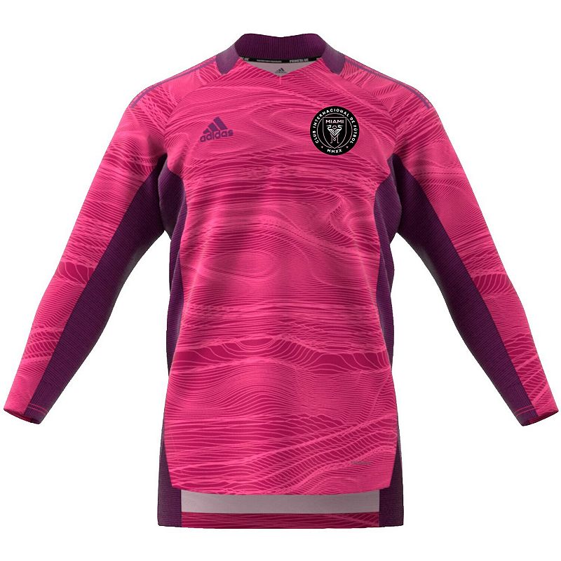 Mens adidas Pink Inter Miami CF 2021 Goalkeeper Long Sleeve Jersey, Size: 