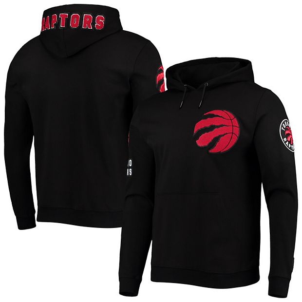 Men s Pro Standard Black Toronto Raptors Chenille Team Pullover Hoodie