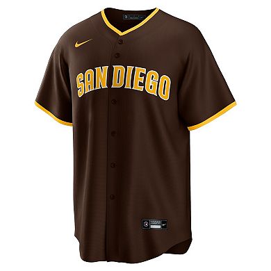 Men's Nike Yu Darvish Brown San Diego Padres Alternate Replica Player Jersey
