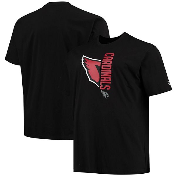 Men's Arizona Cardinals New Era Black Big & Tall 2-Hit T-Shirt