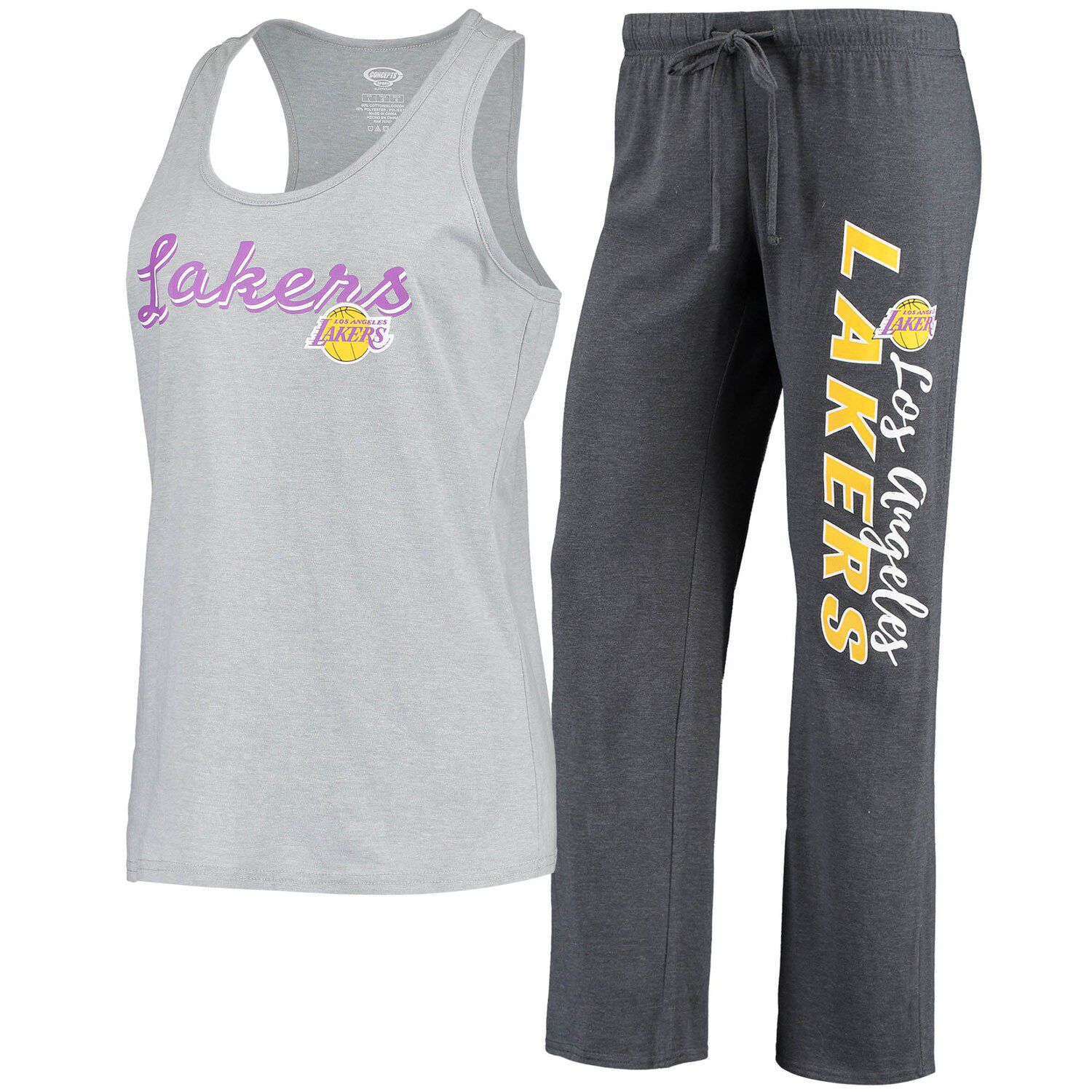 Fanatics Branded Purple Los Angeles Lakers Big & Tall Wordmark Cloud Dye Jogger Pants