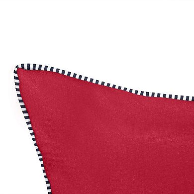 Edie@Home Indoor Outdoor Bold Reversible Throw Pillow