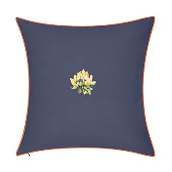 Edie@Home Indoor Outdoor Sunflower Watercolor Reversible Throw Pillow