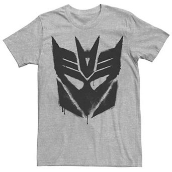 Men's Transformers Decepticon Spray Paint Stencil Logo Tee