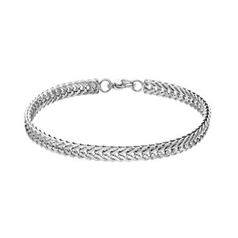 Men's LYNX Stainless Steel Flat Snake Chain Bracelet