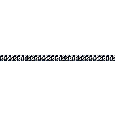 Men's LYNX Blue Ion-Plated Stainless Steel 5mm Curb Link Chain Necklace