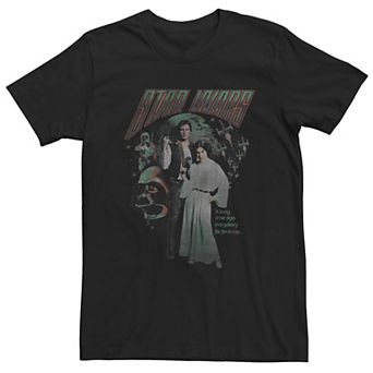 Big & Tall Star Wars A Long Time Ago Group Shot Logo Tee