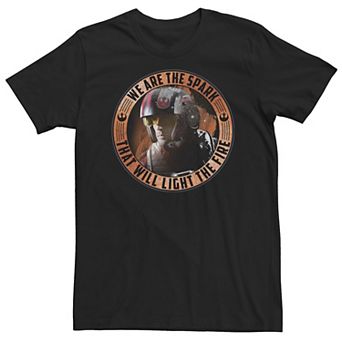 Big & Tall Star Wars Spark The Fire Poster Tee