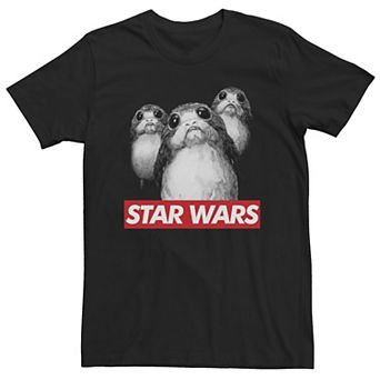 Big & Tall Star Wars Porgalicious Group Shot Logo Tee