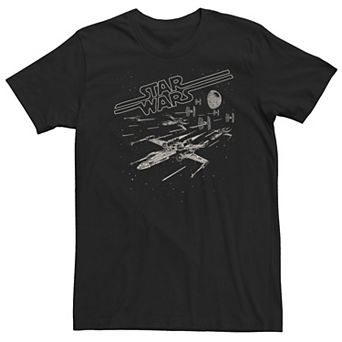 Big & Tall Star Wars X-Wing Laser Chase Tee