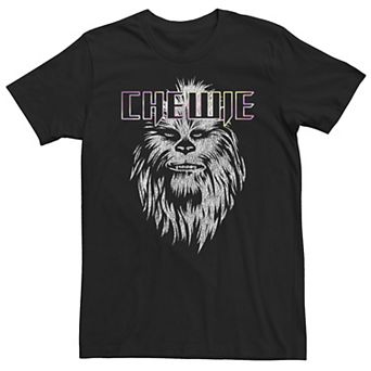 Big & Tall Star Wars Chewie Neon Logo Tee