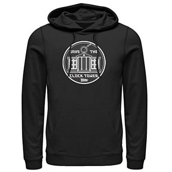 Men's Back to the Future Clock Tower Circle Logo Hoodie