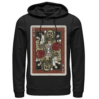 Men's Big Lebowski Abide Card In The Deck Hoodie