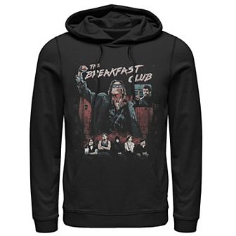 Men's Breakfast Club Group Shot Painted Distressed Hoodie