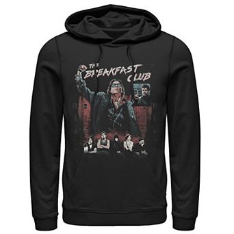 Men's Breakfast Club Group Shot Painted Distressed Hoodie