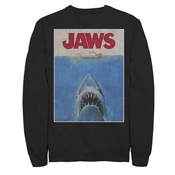 Men's Jaws Classic Retro Shark Attack Poster Sweatshirt